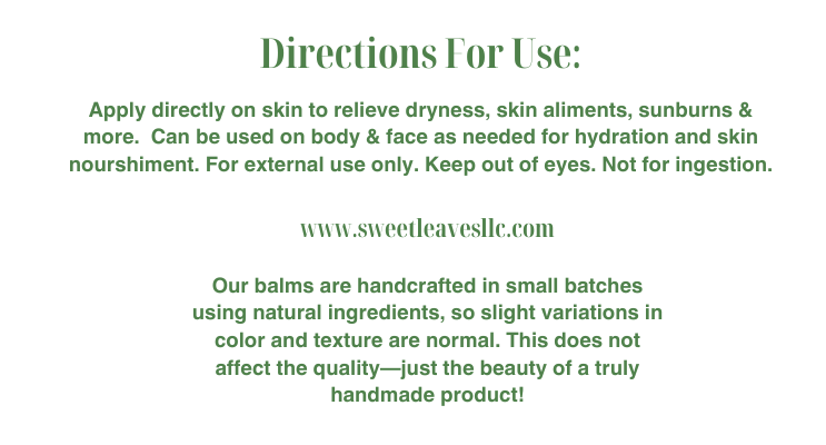 Sweet Leaves Whipped Tallow Body Butter